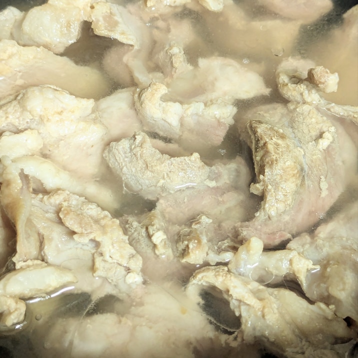 〜豚すじ肉を柔らかくする方法〜